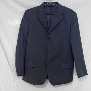 Chiavari Grey Wool Drill Blazer Jacket